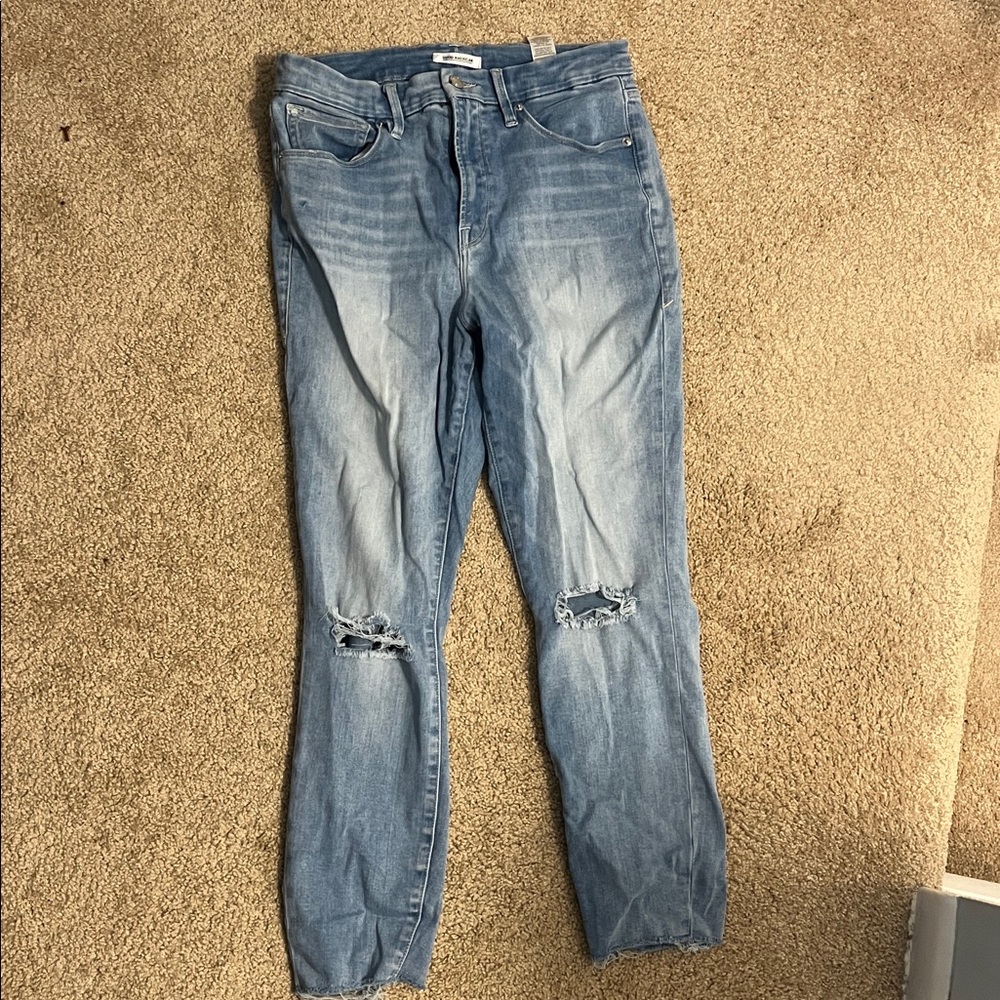Good American Light Blue Denim Jeans Good Waist 12/31